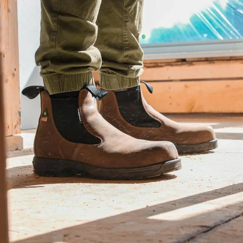 Royer 5631Gt Romeo Unisex Slip-On 6" Composite Toe Work Boot - Brown 1