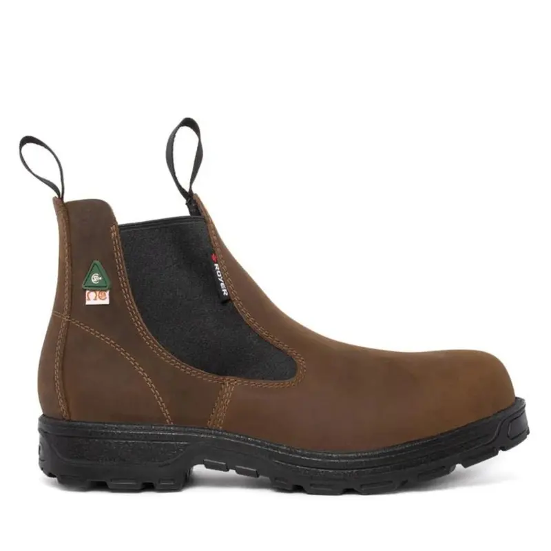 Royer 5631Gt Romeo Unisex Slip-On 6" Composite Toe Work Boot - Brown 2