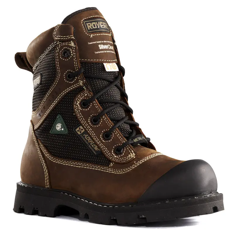 Royer 8" Brown Leather Composite Toe Safety Boot 10-8620 1