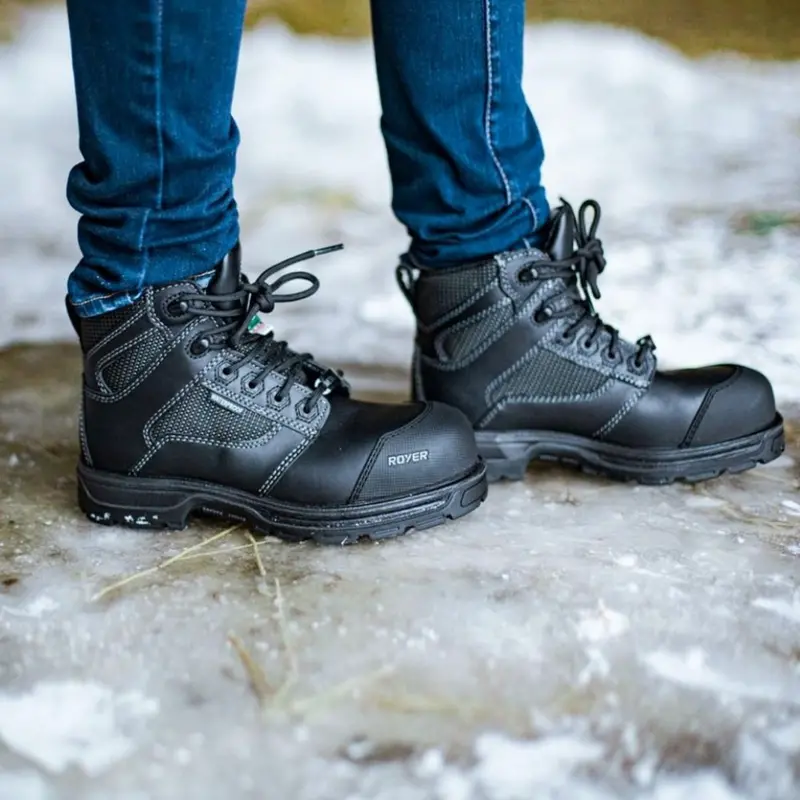 Royer Agility Arctic Grip 5608Ag Men's Wp 6" Composite Toe Work Boot - Black 1