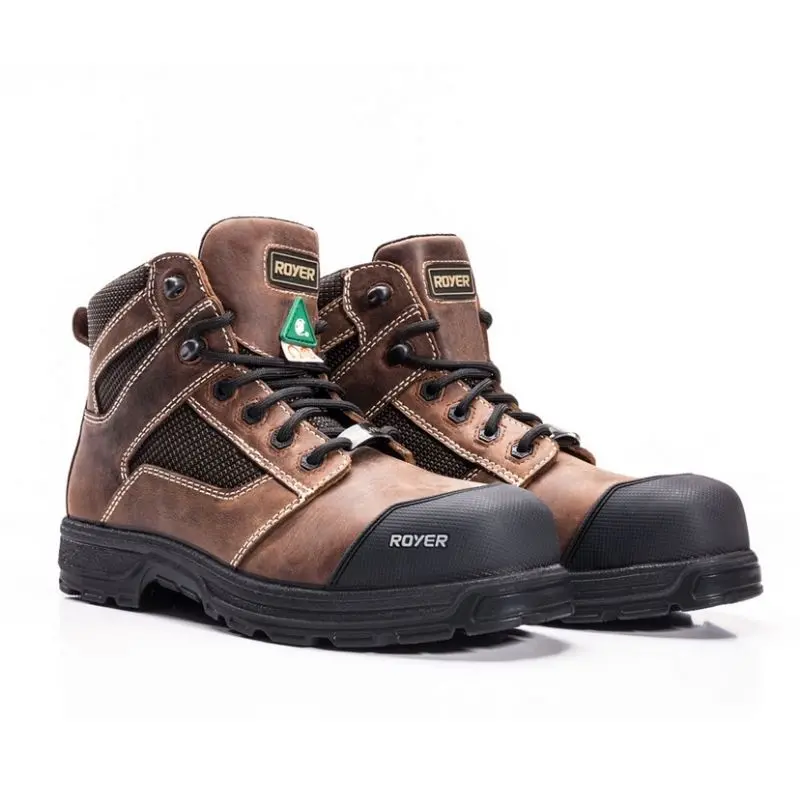 Royer Agility Arctic Grip 5628Ag Unisex 6" Composite Toe Work Boot - Brown 2