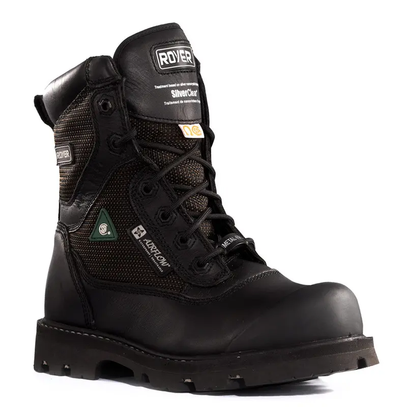 Royer Men's Black 8" Nylon Composite Toe Safety Boots 10-8600 1
