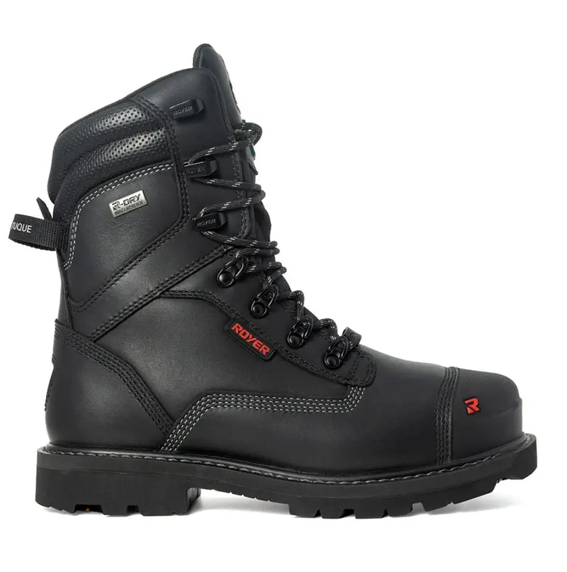 Royer Revolt Men's 8" Insulated Composite Toe Safety Boot With Vibram® Arctic Grip 8901Rtag - Black 2