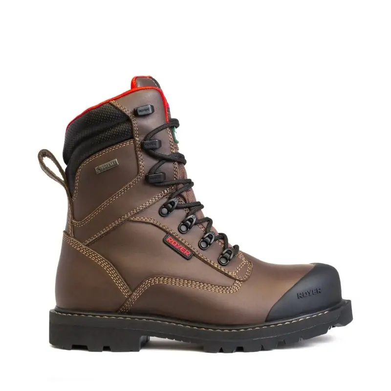 Royer Revolt Men's 8" Waterproof Composite Toe Safety Boot With Vibram - Brown 8920Rt 1
