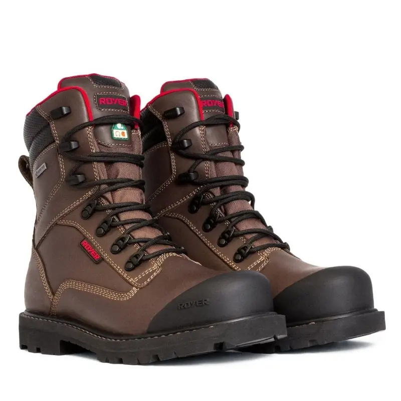 Royer Revolt Men's 8" Waterproof Composite Toe Safety Boot With Vibram - Brown 8920Rt 2