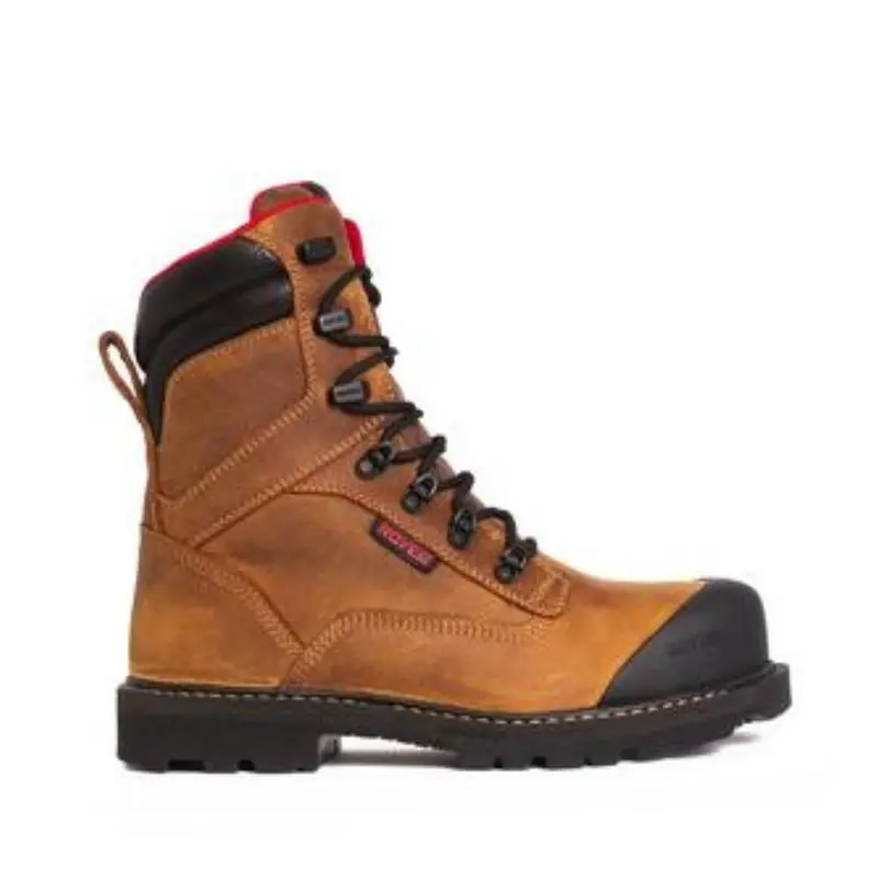 Royer Revolt Men's 8" Waterproof Composite Toe Work Boot With Vibram - Brown 8990Rt 1