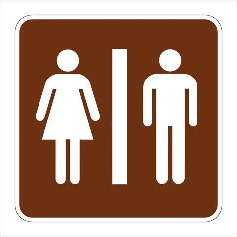 Rs-022 Restrooms Symbol Sign 1