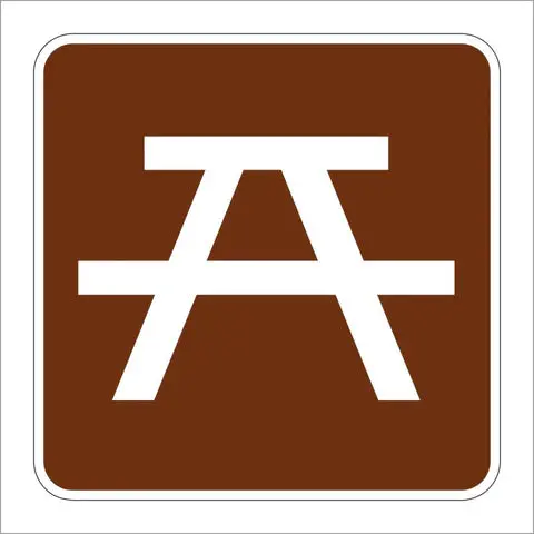 Rs-044 Picnic Site Symbol Sign 1