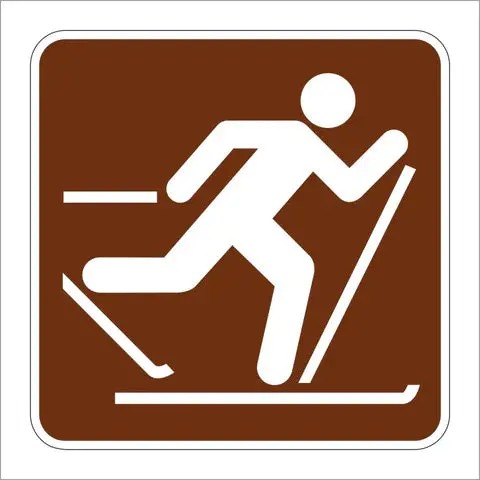 Rs-046 Country Skiing Symbol Sign 1