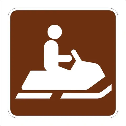 Rs-052 Snowmobiling Symbol Sign 1