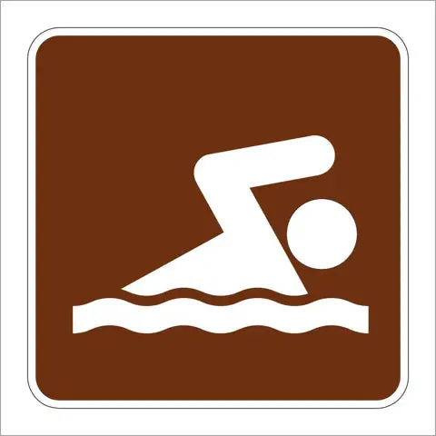 Rs-061 Swimming Symbol Sign 1