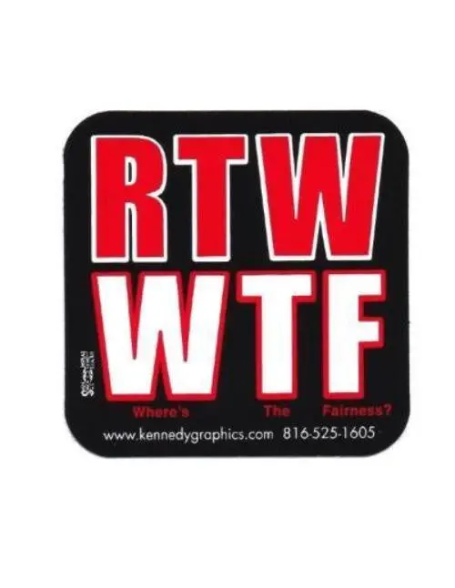 Rtw/Wtf Hard Hat Sticker #S110 1