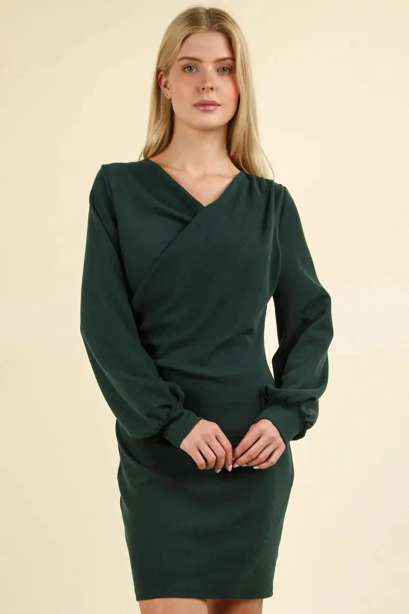Ruched Detail Bodycon Mini Dress 1
