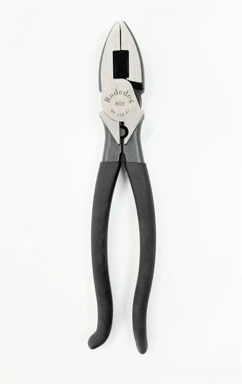 Rudedog Usa 9 Lineman Pliers W/ Tether Hole #8009 1