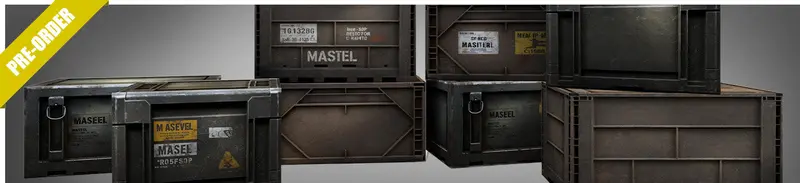 Rustic Crate Pack Pop-Up Diorama 1/12 1