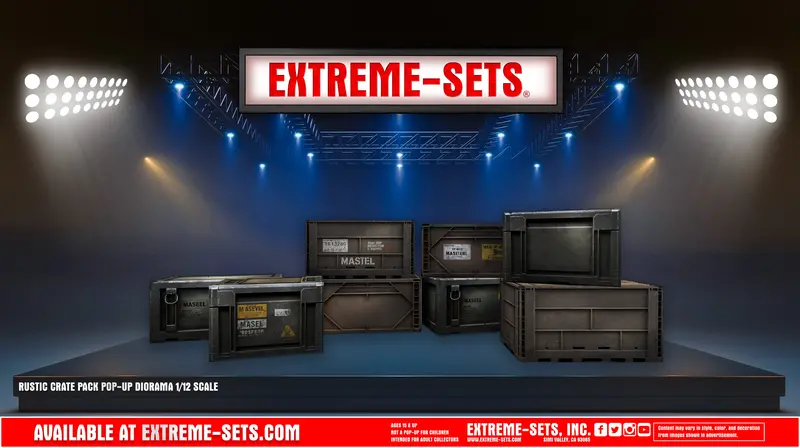 Rustic Crate Pack Pop-Up Diorama 1/12 2