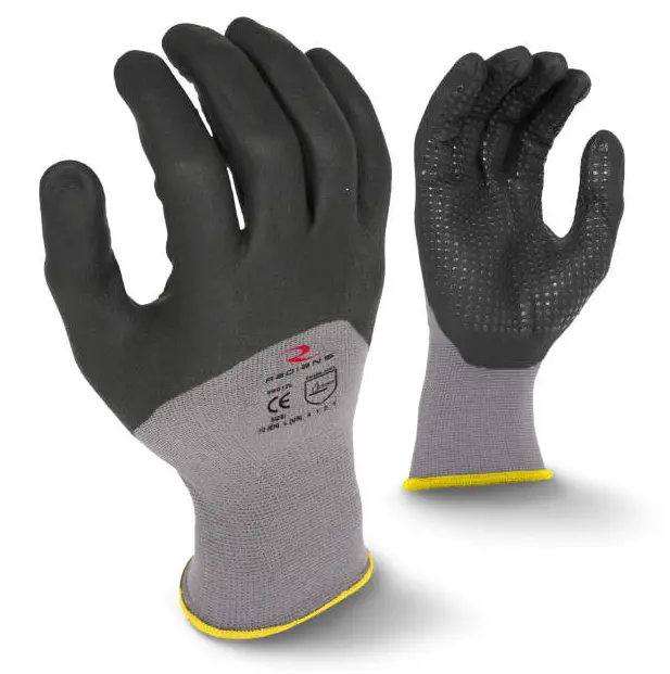 Rwg12-Foam Dipped Nitrile Gloves 1