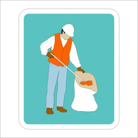 S32-1 (Ca) Litter Removal (Symbol) Sign 1