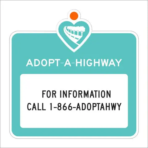 S32 (Ca) Adopt A Highway Sign 1