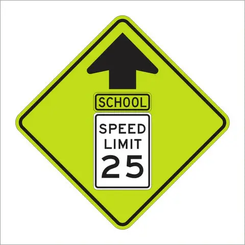 S4-5 School Speed Limit Sign 1