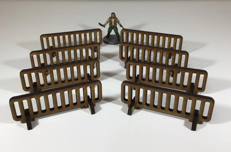 Safety Barriers / Fences 28Mm Terrain Kit 1
