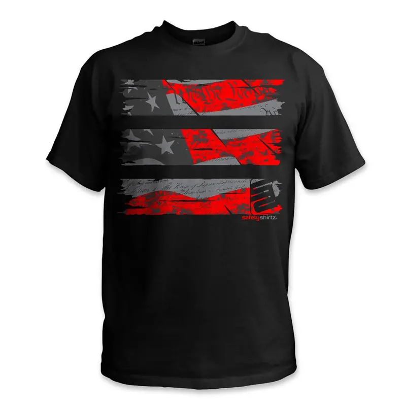 Safetyshirtz Men's Old Glory Stealth Safety T-Shirt 1