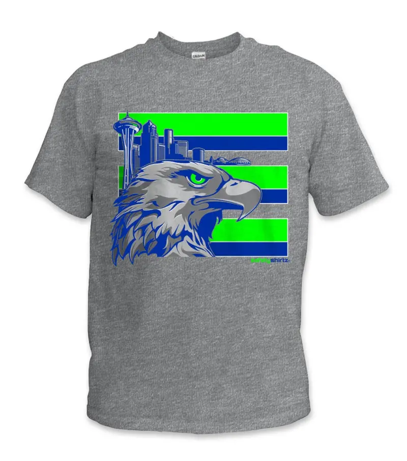 Safetyshirtz Throwback Seattle Graphic Short Sleeve T-Shirt 1