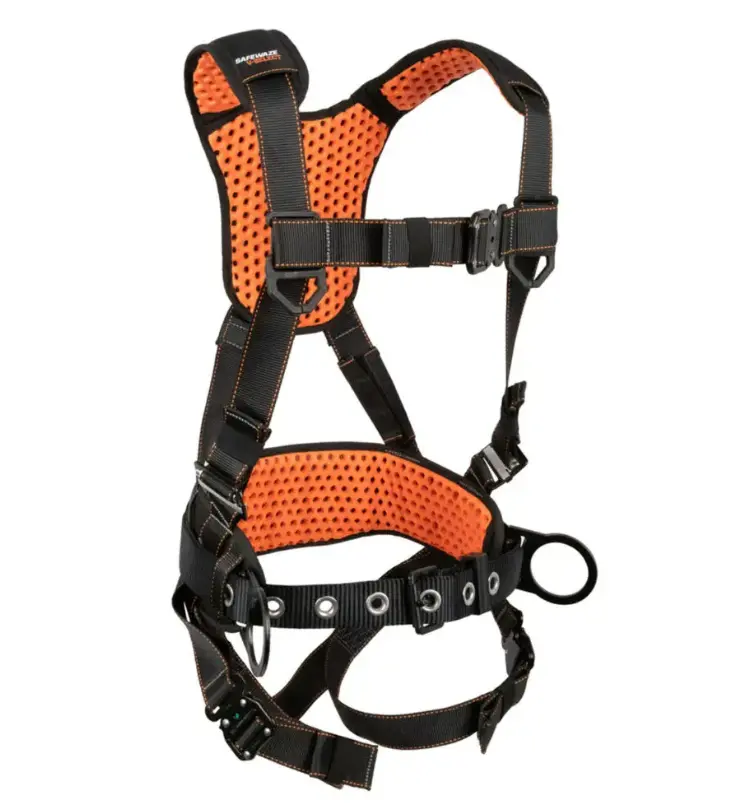 Safewaze V-Select Construction Harness: 3D, Qc Chest/Legs 1