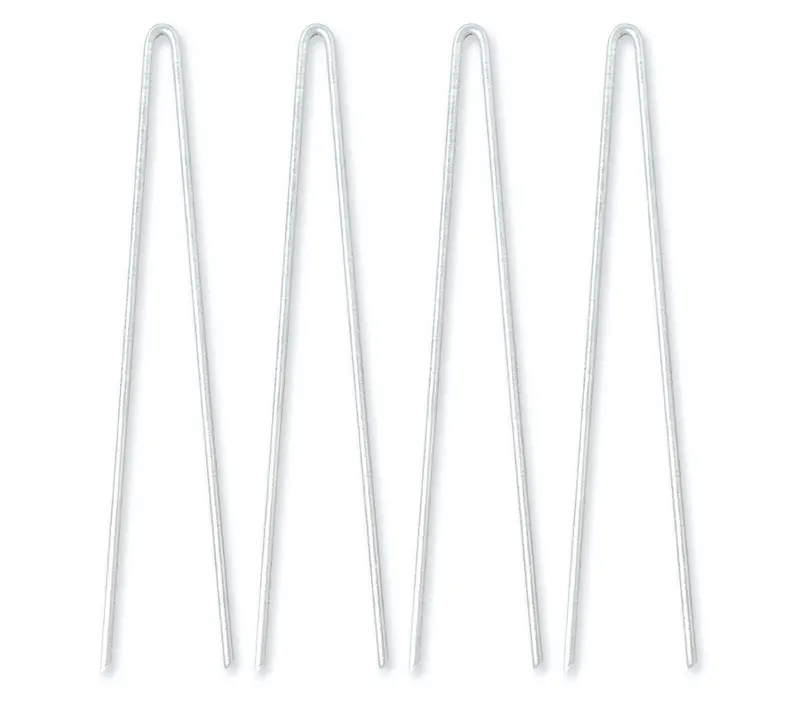 Sandbaggy 10-Inch Steel Landscape Edging Stakes Staples | Sturdier Than Plastic | Works For All Landscape Edging Brands Such As Dimex & Easy Flex 1