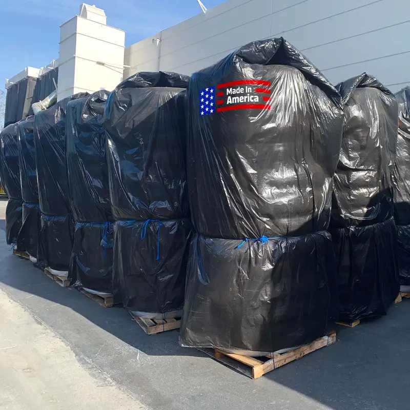 Sandbaggy Black Pallet Covers | Made In Usa | Fits Extra Large Pallets Up To 55" X 55" X 100" | Built W/ Uv | 1.5 Mil Or 3 Mil Thick 1