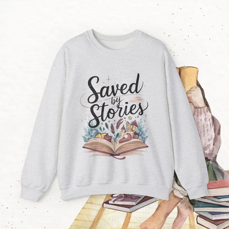 Saved By Stories Ultra Cotton Crewneck Sweatshirt 4