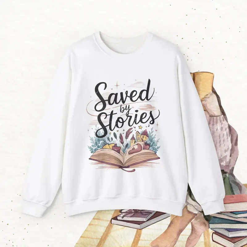 Saved By Stories Ultra Cotton Crewneck Sweatshirt 4