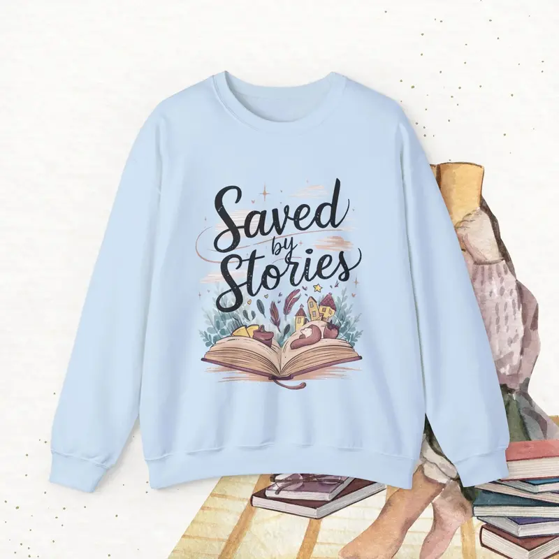 Saved By Stories Ultra Cotton Crewneck Sweatshirt 5