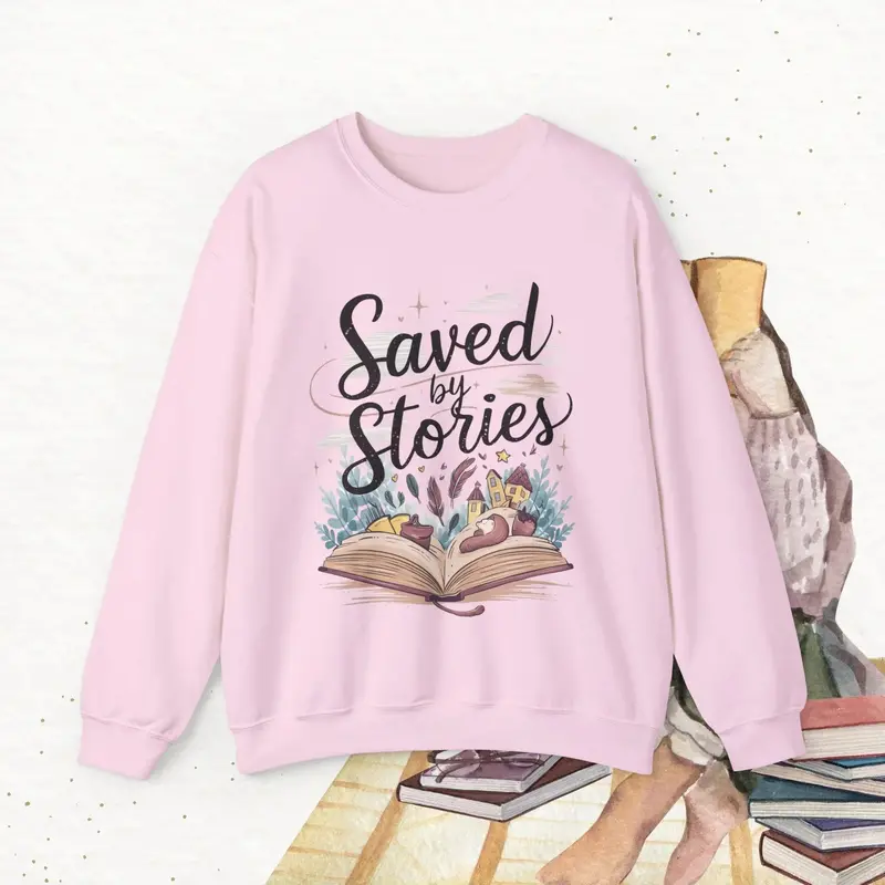 Saved By Stories Ultra Cotton Crewneck Sweatshirt 7