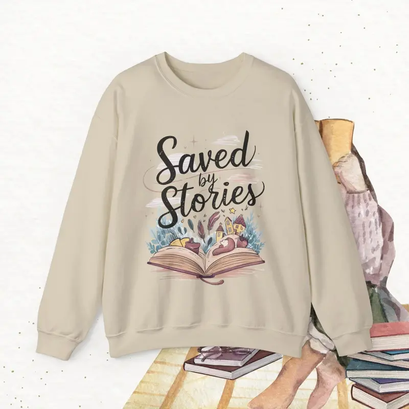 Saved By Stories Ultra Cotton Crewneck Sweatshirt 8