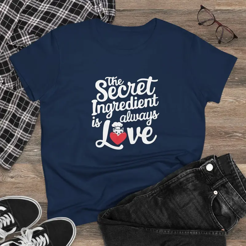 Secret Ingredient Is Love Women Cotton T-Shirt 2