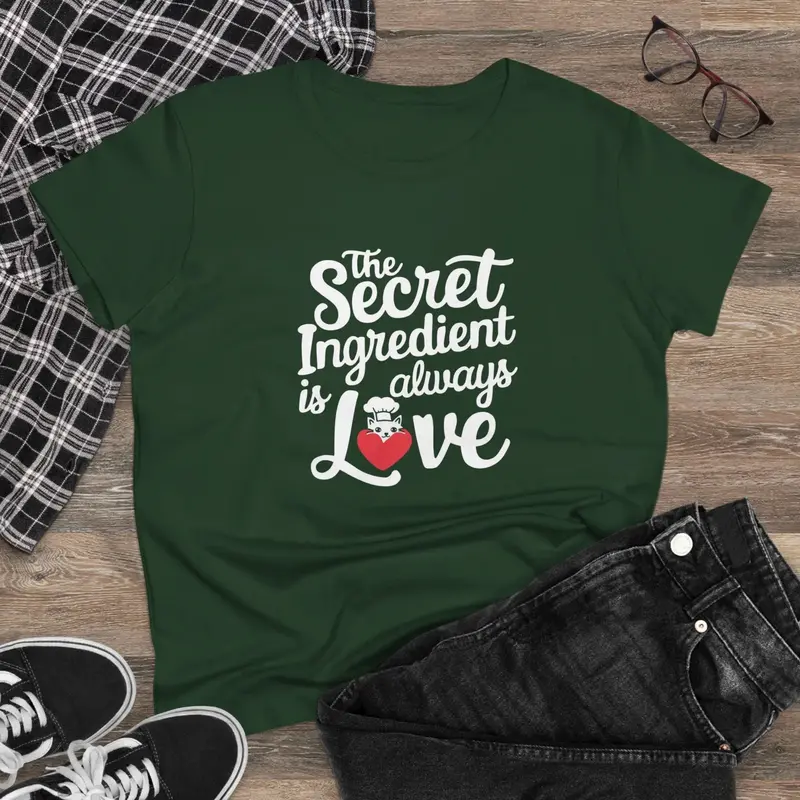 Secret Ingredient Is Love Women Cotton T-Shirt 7
