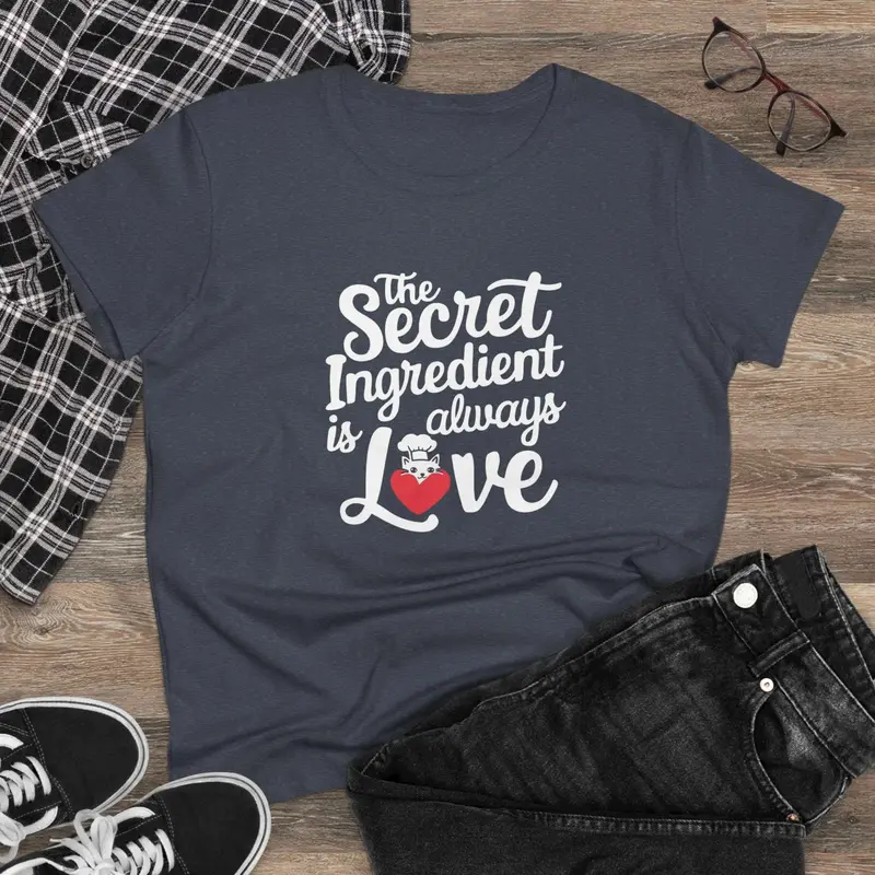 Secret Ingredient Is Love Women Cotton T-Shirt 8