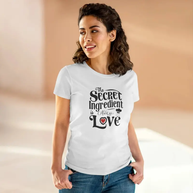 Secret Ingredient Is Love Women Graphic Tee 11