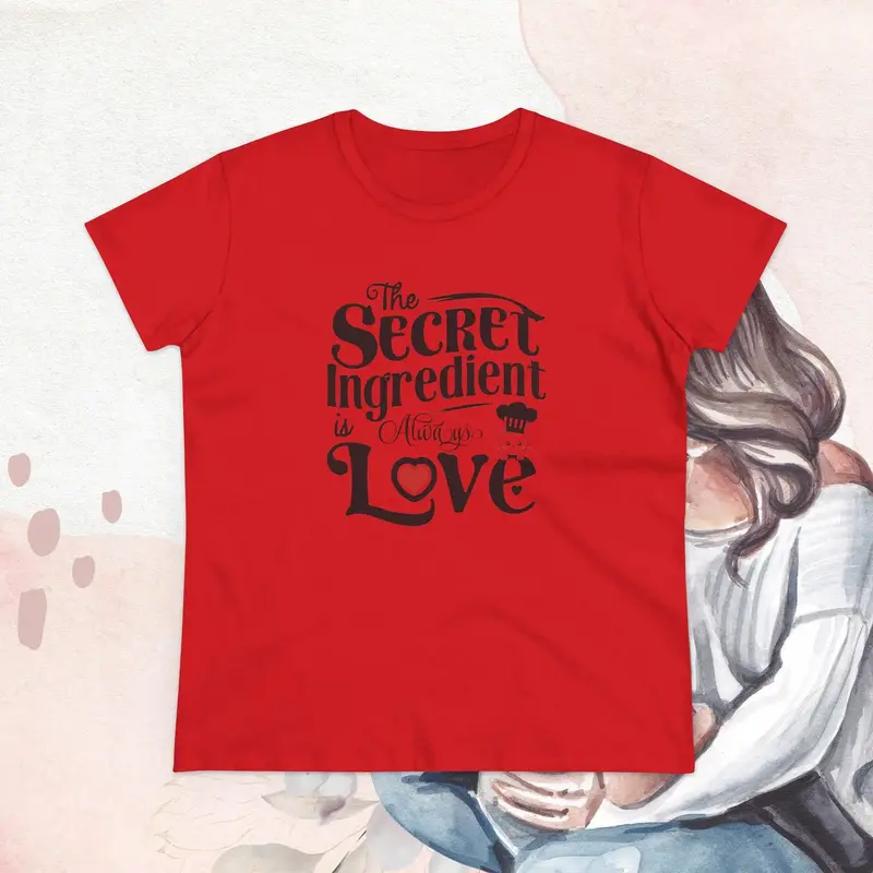 Secret Ingredient Is Love Women Graphic Tee 16