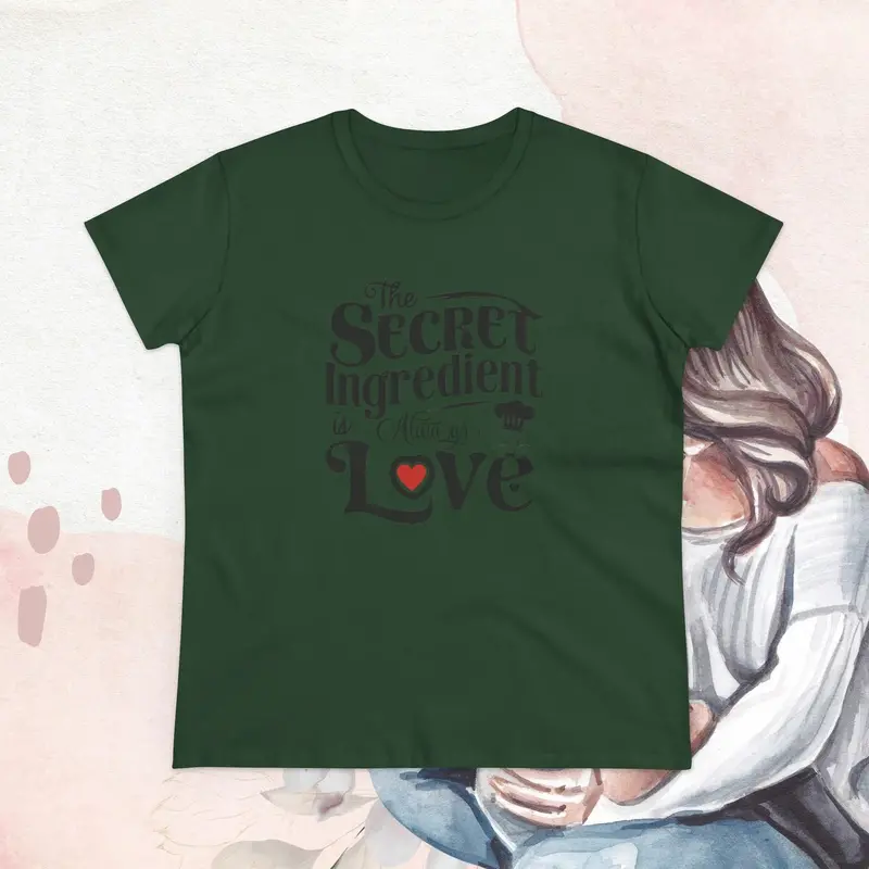 Secret Ingredient Is Love Women Graphic Tee 20