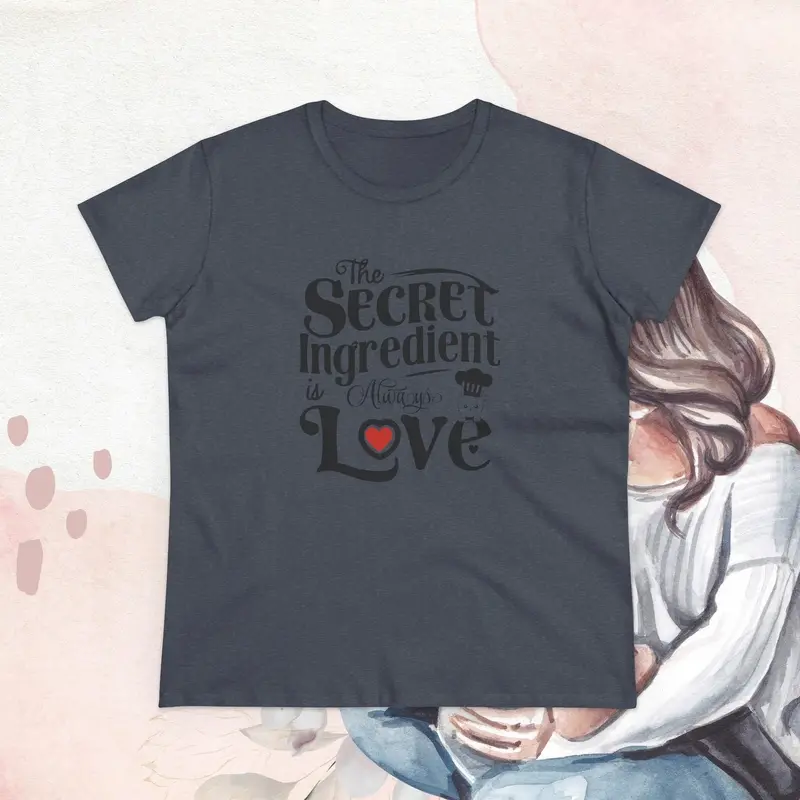 Secret Ingredient Is Love Women Graphic Tee 26