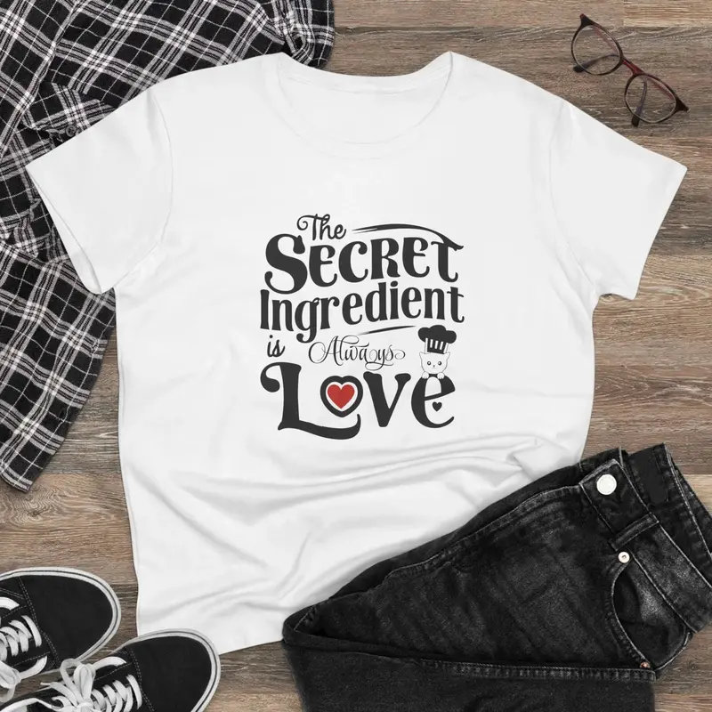 Secret Ingredient Is Love Women Graphic Tee 3
