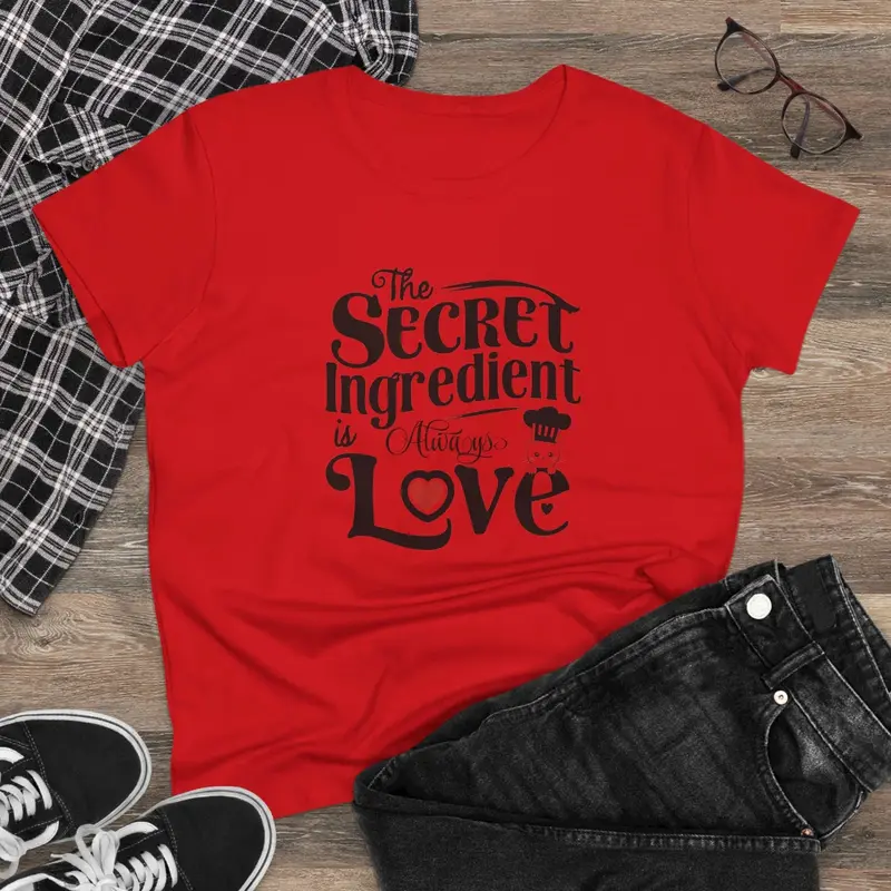 Secret Ingredient Is Love Women Graphic Tee 4