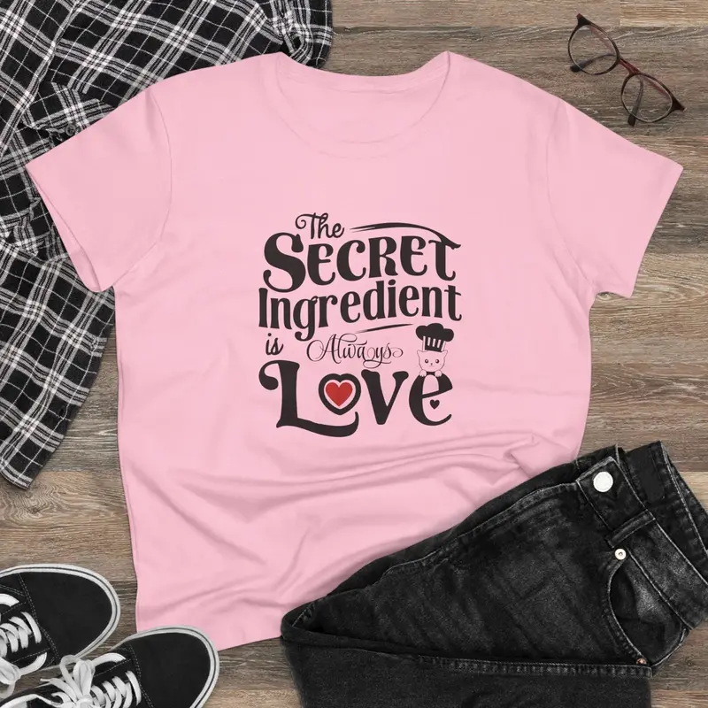 Secret Ingredient Is Love Women Graphic Tee 7