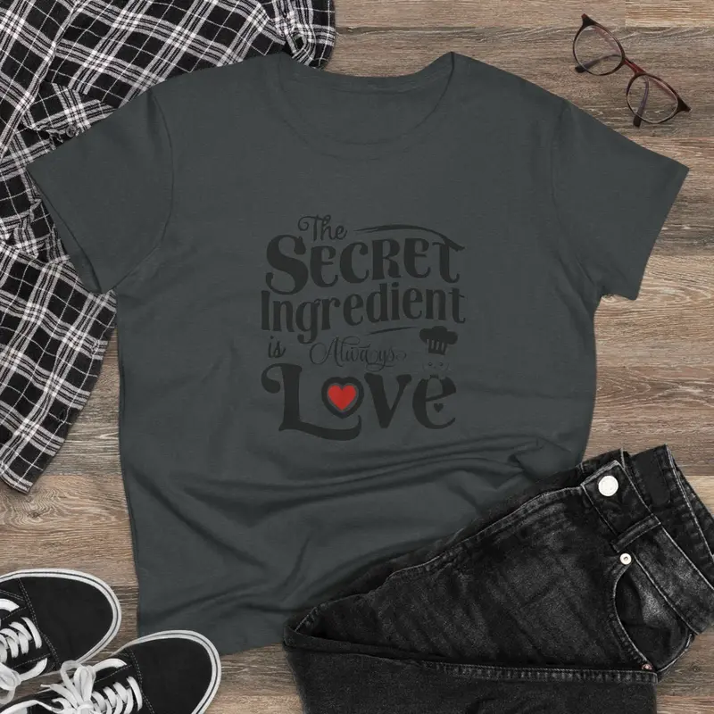 Secret Ingredient Is Love Women Graphic Tee 7