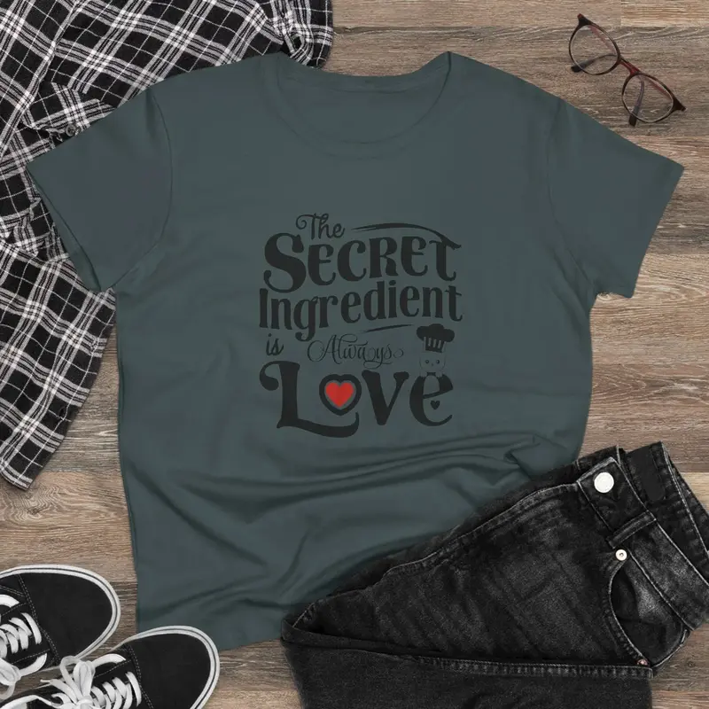 Secret Ingredient Is Love Women Graphic Tee 8