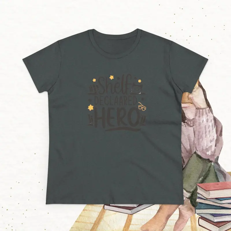 Self Declared Hero Book Lovers Women T-Shirt 15