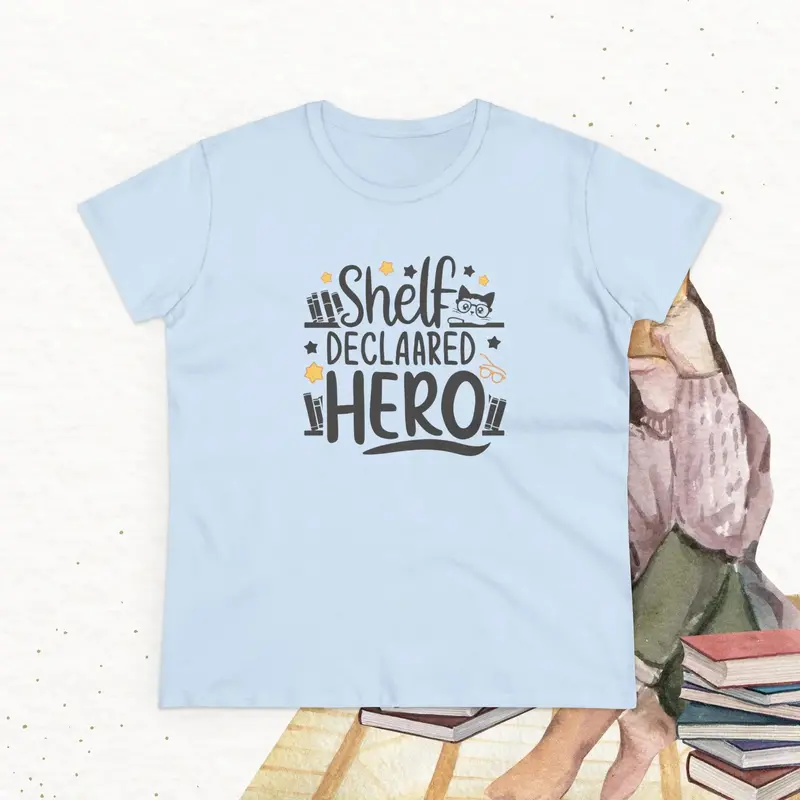 Self Declared Hero Book Lovers Women T-Shirt 17