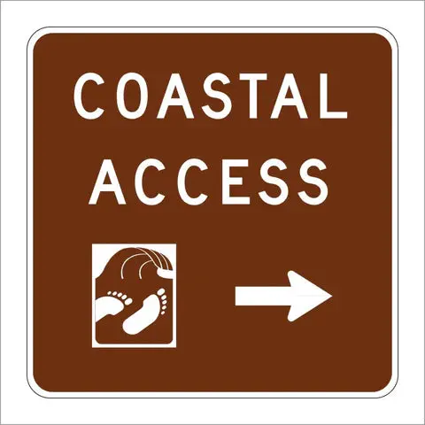 Sg28 (Ca) Coastal Access Sign 1